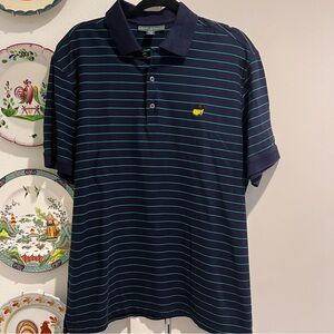 Masters Green and Blue Stripped Polo